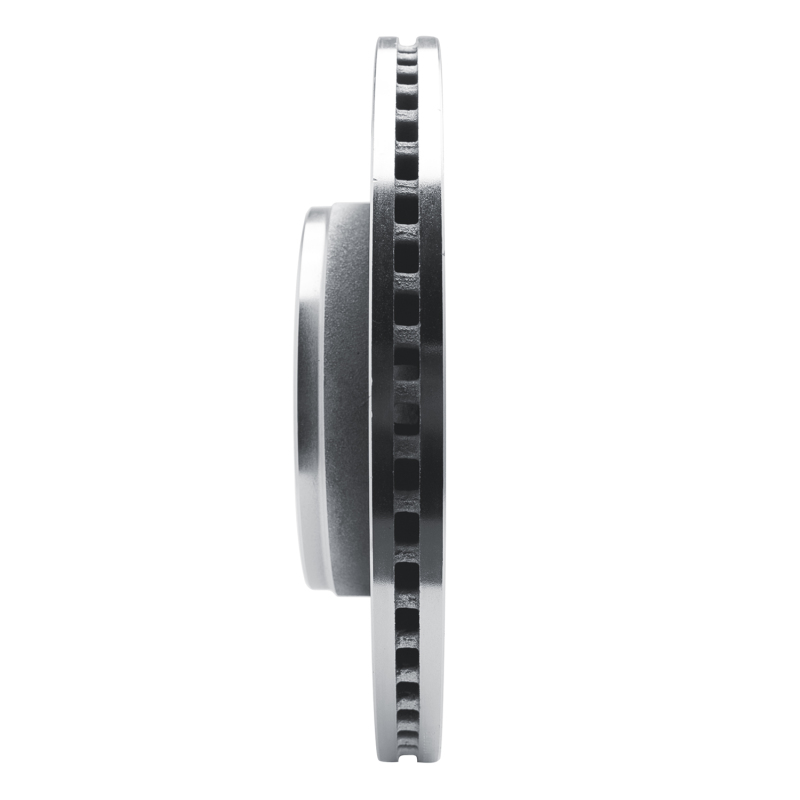 Jeep Grand Wagoneer L Brake Rotor (1) - Front Left - R1 Concepts - Drilled & Slotted - Silver - `21-`25